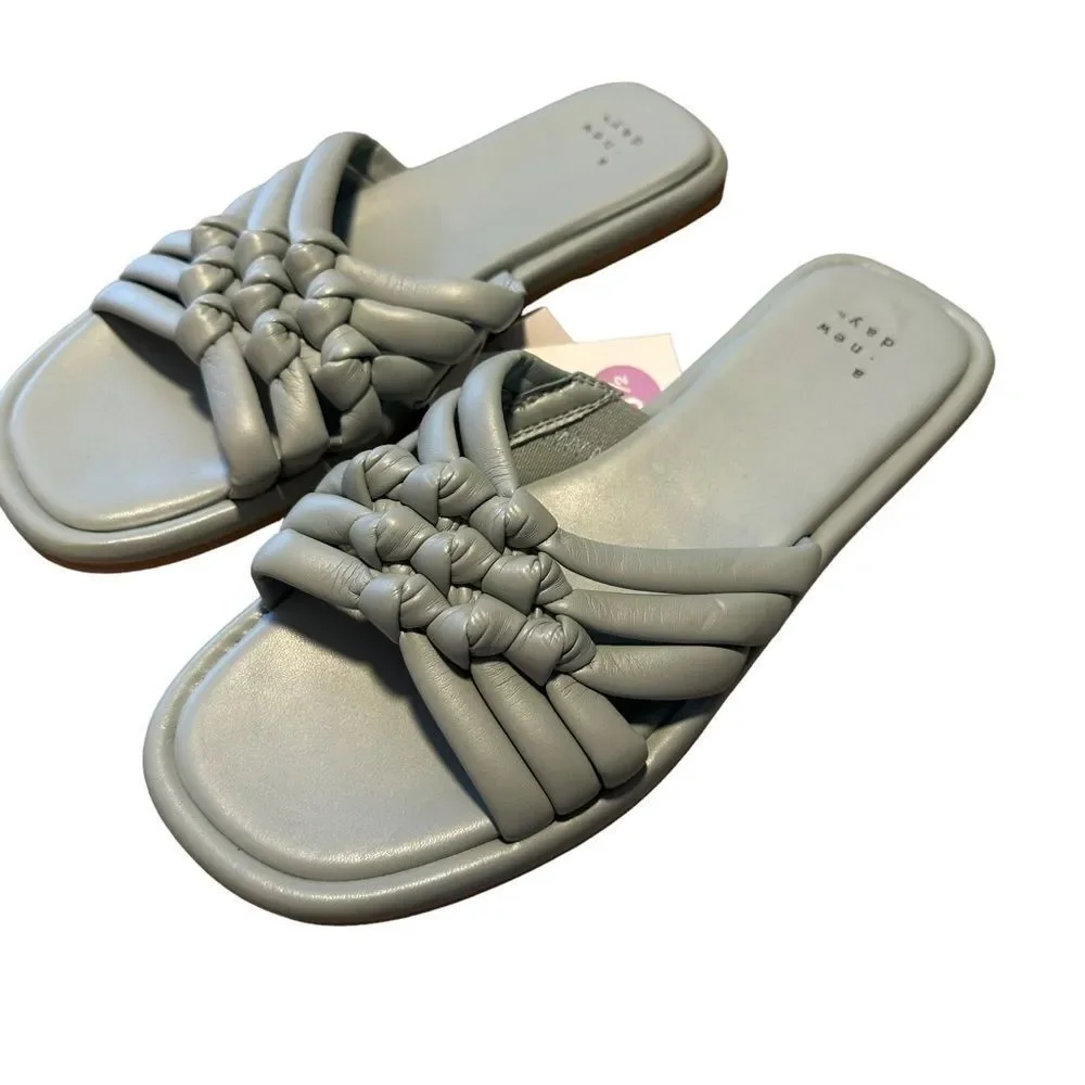 a‎ new day Light Blue / Dulce Sandals - Size 6.5 NWT